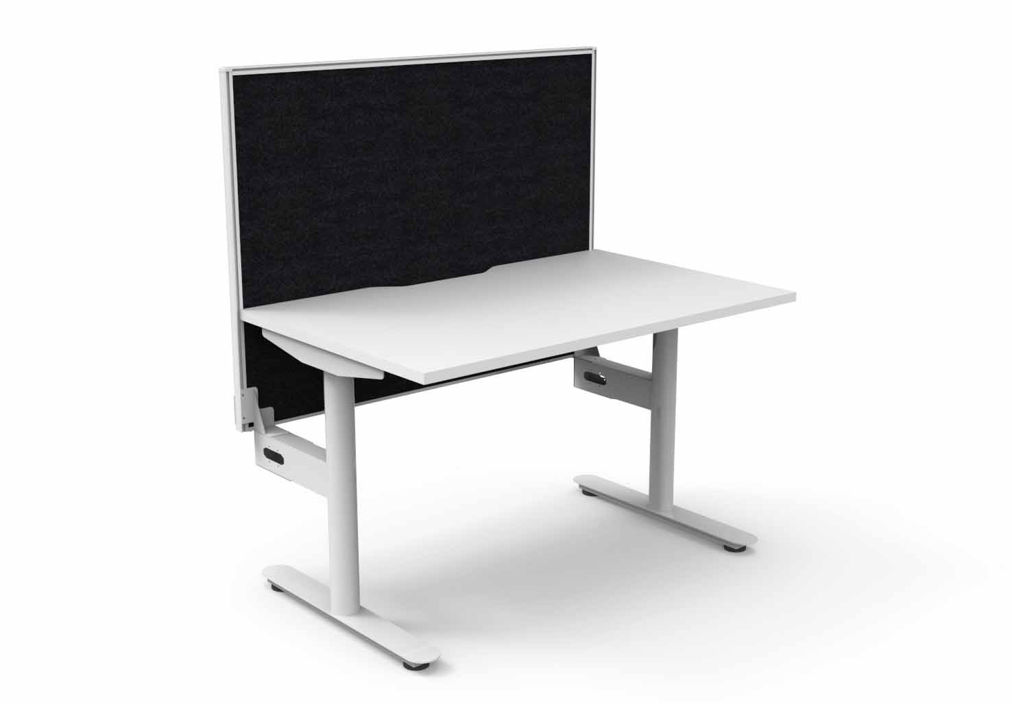 Halo Static Single Sided Workstation - with Screen